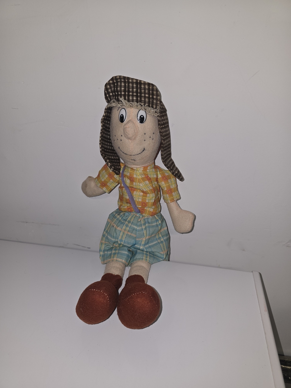 El Chavo Mexican Show Plush Doll with Brown Hat and Red Shoes - - Picture 2 of 4